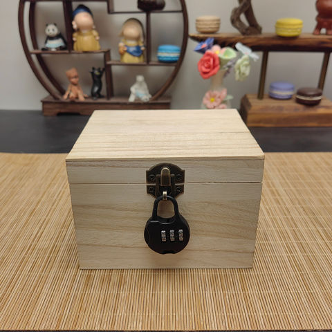 The Vault Coded Lock Wooden Gift Box